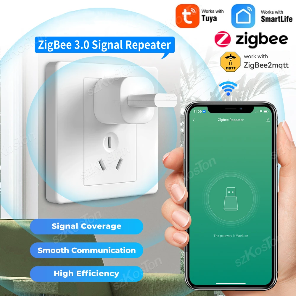 Tuya Smart Life ZigBee 3.0 Signal Repeater USB Extender Smart Home Automation Signal Amplifier for ZigBee Gateway ZigBee2MQTT