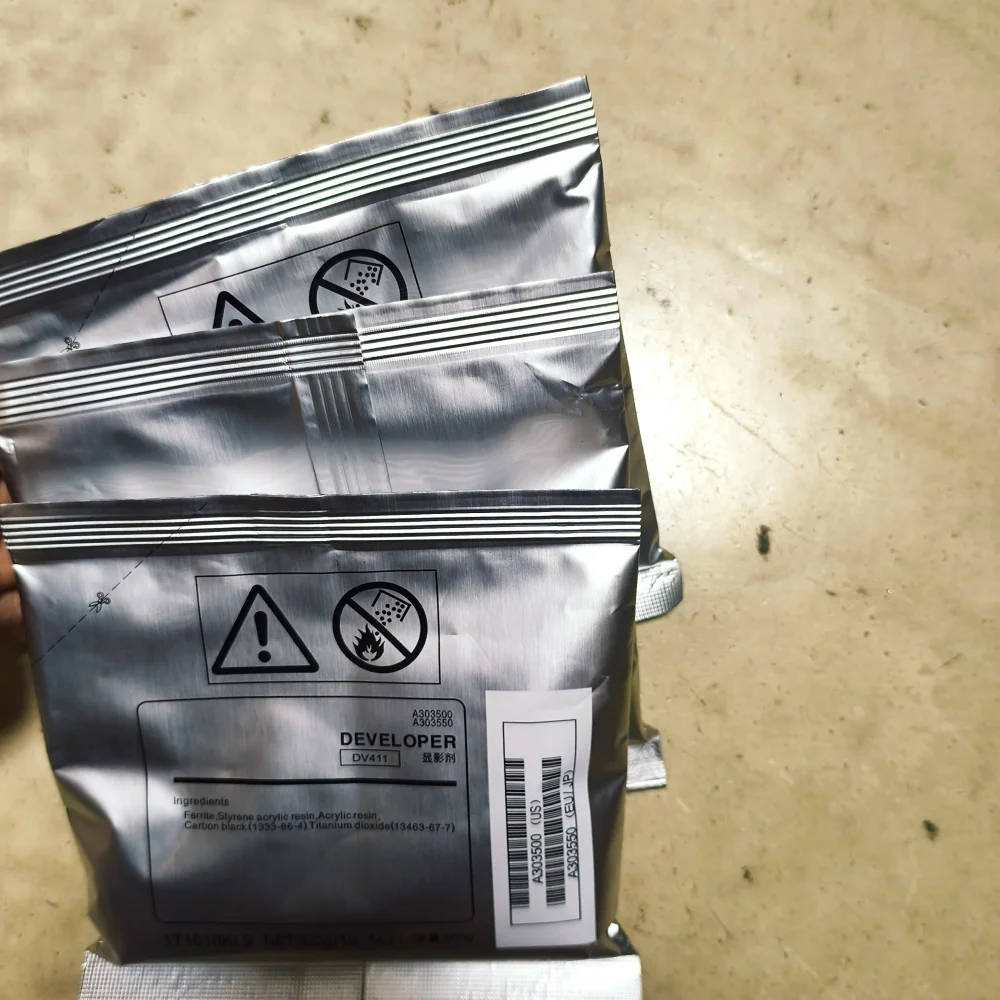 

1PCS DV-411 DV411 A202500 Black Developer for Konica Minolta Bizhub BH 223 283 363 423 7828 BH223 BH283 BH363 BH423 Powder