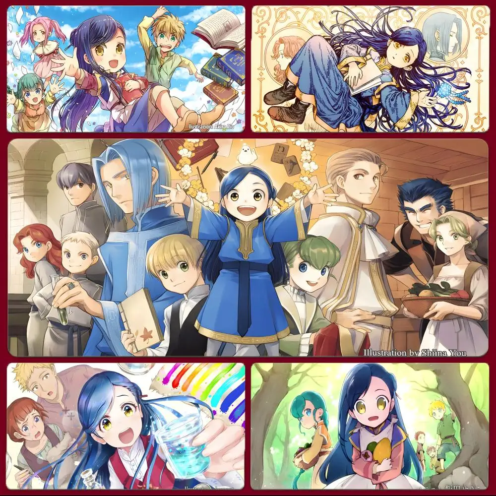 mouse-pad-gamer-grande-smart-calm-anime-a-ascendance-of-a-bookworm-com-bordas-costuradas-e-base-espessa-para-pc