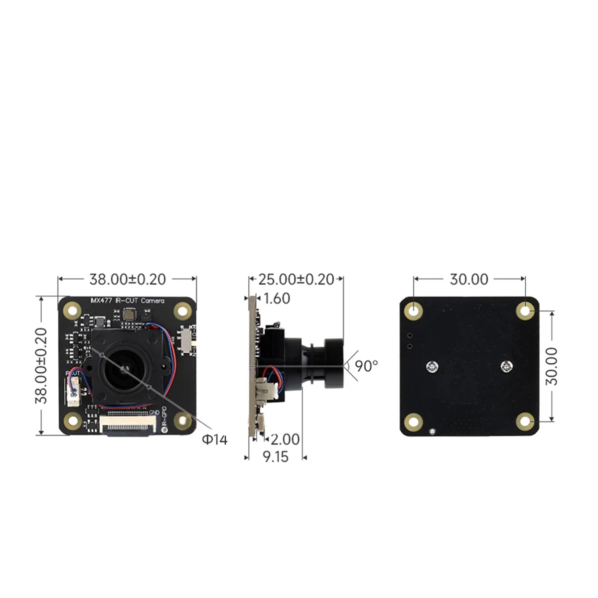 (AD11] 12.3MP IMX477 IR-CUT Camera Module for Nano CM3+ CM3+ Lite IMX477 Sensor