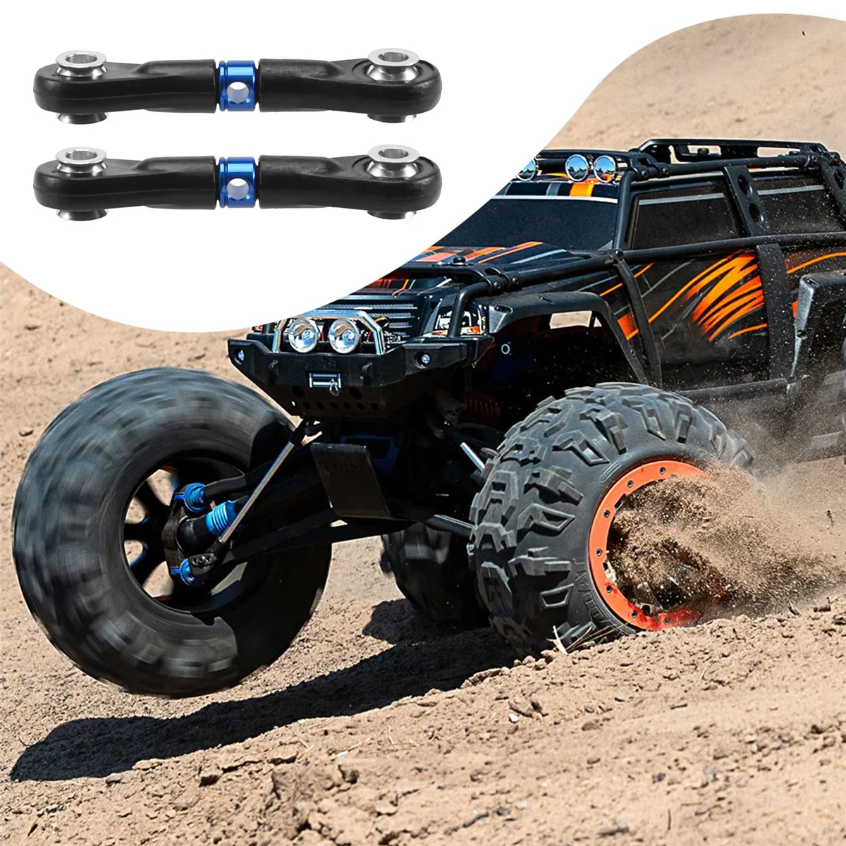 AA84 3 шт. рулевая тяга сервопривода для Tamiya TT-02 TT-02T TT02 TT02T 1/10 RC автомобиль обновленные детали аксессуары, синий