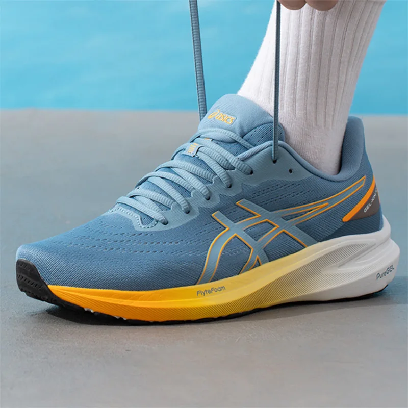 Asics running shoes for men - Summer new style GEL-KINJO 2 cushioning fitness running shoes, sports shoes 1011C151-401