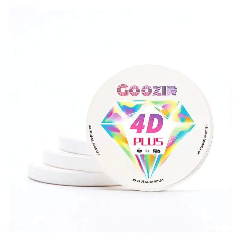 

GOOZIR 4D Multilayer Zirconia Ceramic Disc low Price Dental Manufacturer 43-57% Translucent Dental Implants For Lab And Dentists