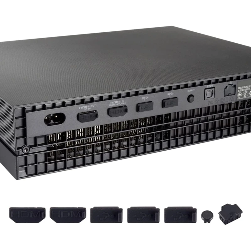 1 Set Dust Plugs Host Dust Protectors Game Disc HDMI-compatible Port Protections Cover For Xbox One X Game Console