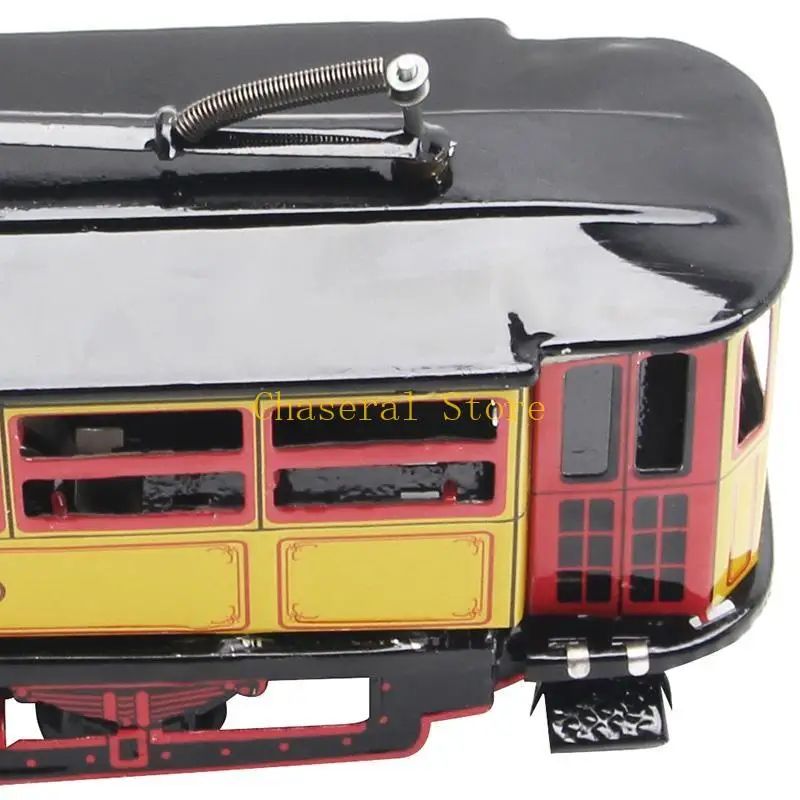 E7CE Retry Wind Up Tram Cable Bus Clockwork Streetcar Toy Collection Vintage Kid Gift