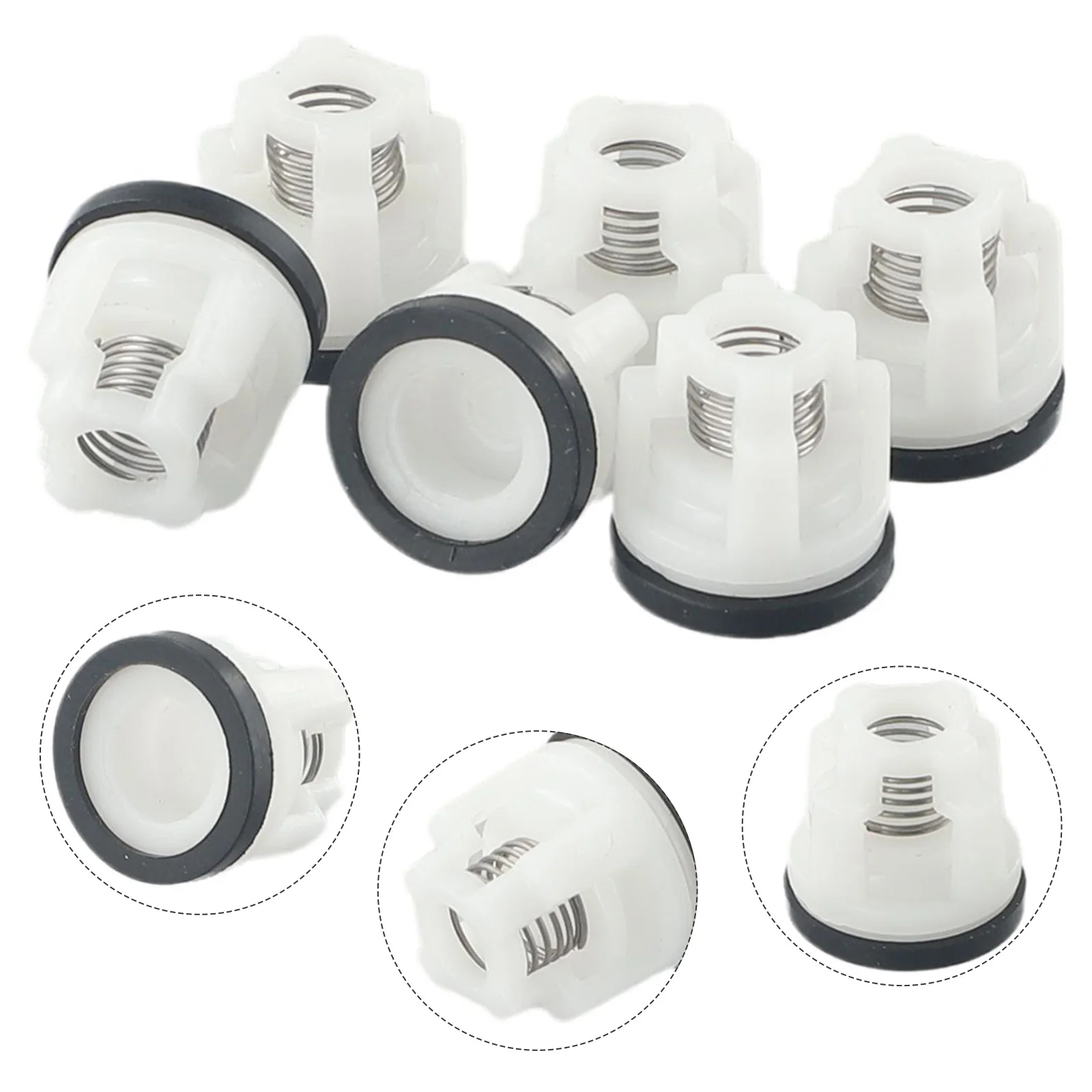 6 Piece Water Inlet Check Valve for 280 380 Aluminum Pump Head Designed for 360 Model Car Washing Machine Cleaning Equipment