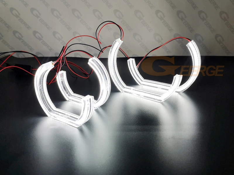 For BMW X5 X6 F15 F16 F85 F86 2014 2015 2016 2017 2018 Ultra Bright Crystal DTM Style Led Angel Eyes Halo Rings Car Accessories