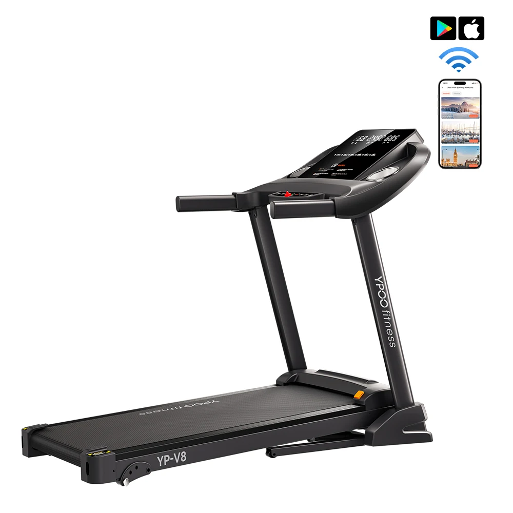 

2025 Folding Treadmill 38CM Home Fitness Electric Treadmill