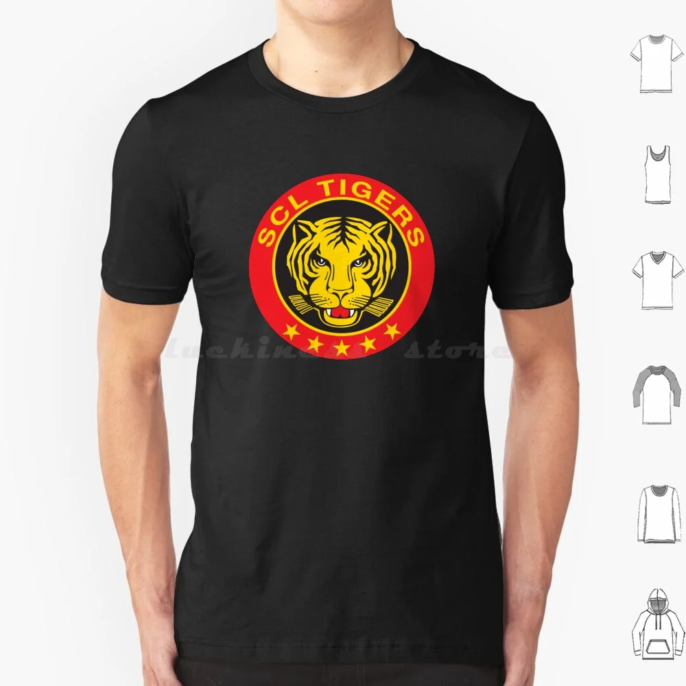 Scl Tigers Swiss Ice Hockey Sports Fans Langnau Switzerland T Shirt 6xl Cotton Cool Tee Scl Tigers Swiss Ice Hockey Sports Fans