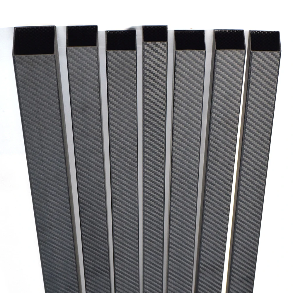 

1Pcs Length 1000mm OD25mm 28mm 30mm 35mm Matte Surface 3K High Strength Carbon Fiber Square Tube