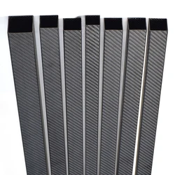 1Pcs Length 1000mm OD25mm 28mm 30mm 35mm Matte Surface 3K High Strength Carbon Fiber Square Tube