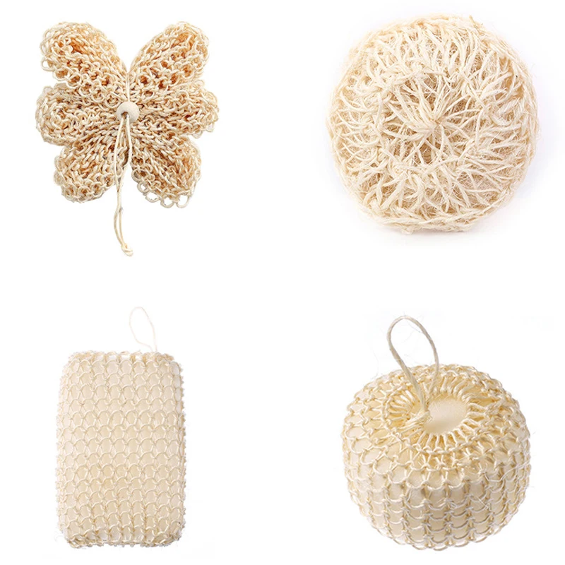 

Cleaning Bath Sponge Mini Skin Care Hanging Soft Body Massage Brush Bathroomaccessories Bath Ball Sisal Shower Flower