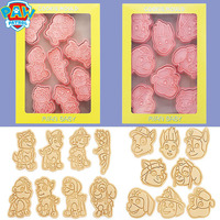 Paw Patrol 6/8 Pcs Set Baking Mold Chase Marshall Rubble Skye Anime Figure 3D Cute Model Kitchen Supplies Cake Making Kids Gifts