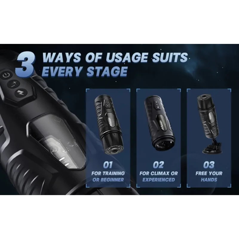 Hannibal Automatic Masturbators Cup 7 Thrusting & Rotating Hands Free Pocket  Stroker Adult Male Sex Toys for Men