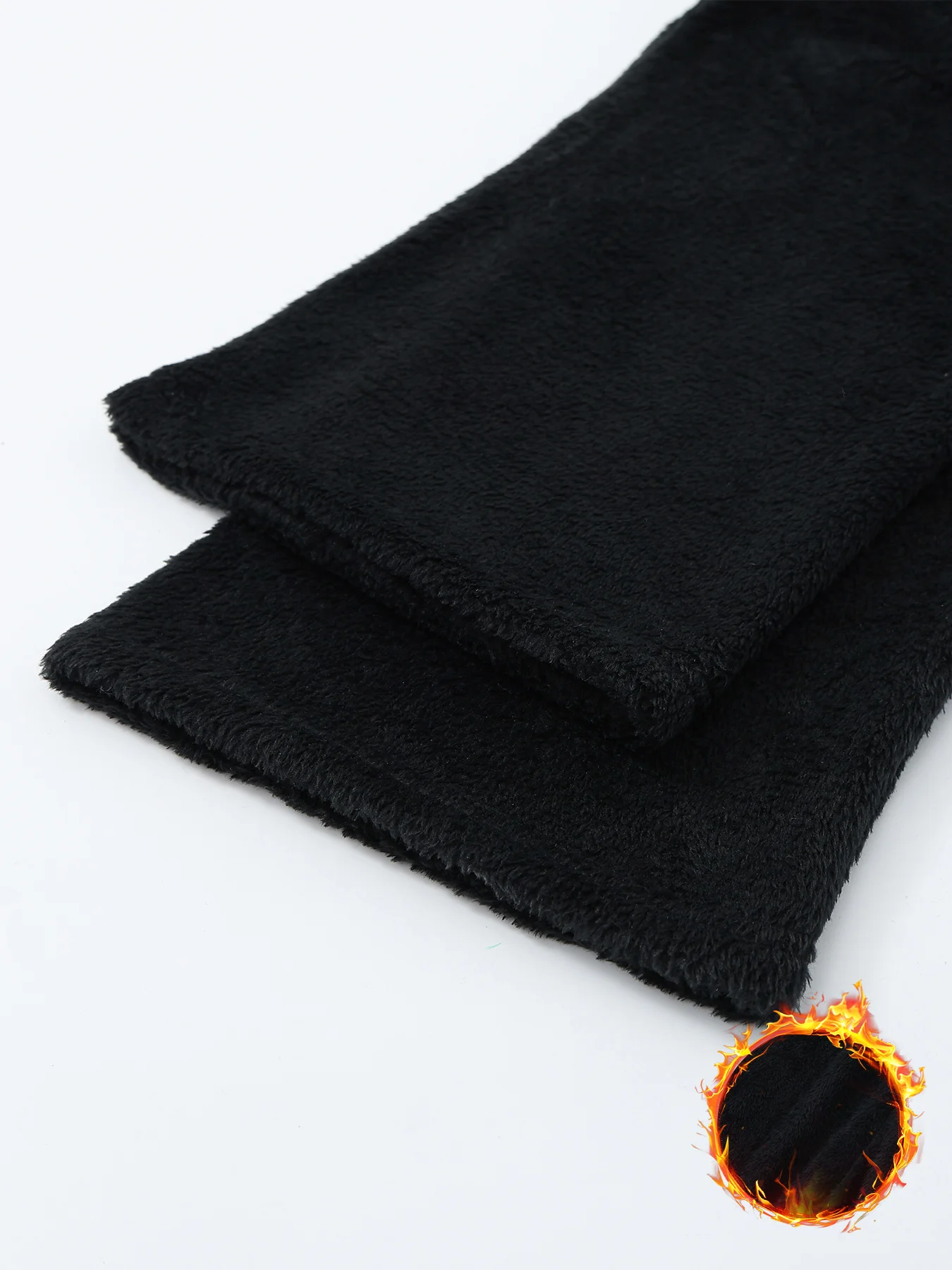 กางเกงชุดนอนผ้าสักหลาดนุ่มพิเศษสำหรับผู้หญิง 2 ชิ้น กางเกงลำลองสำหรับใส่ในบ้านในฤดูหนาว