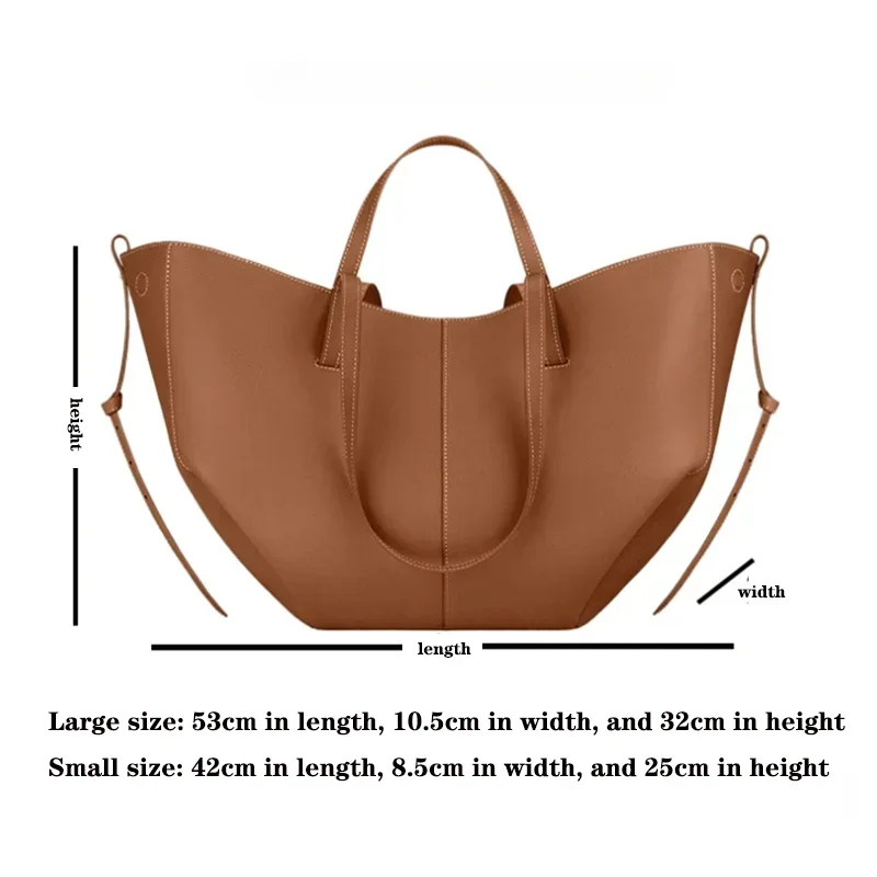 

Handbag Large Capacity Classic Style Elegant Vintage Shoulder Bag Shape Bucket Under Armrests Versatile Trend Bag