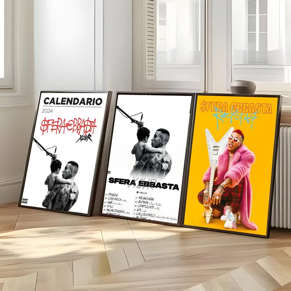 Singer Rap S-Sfera Ebbasta Poster Distinct Home Decor Concepts Chic Indoor Art Pieces