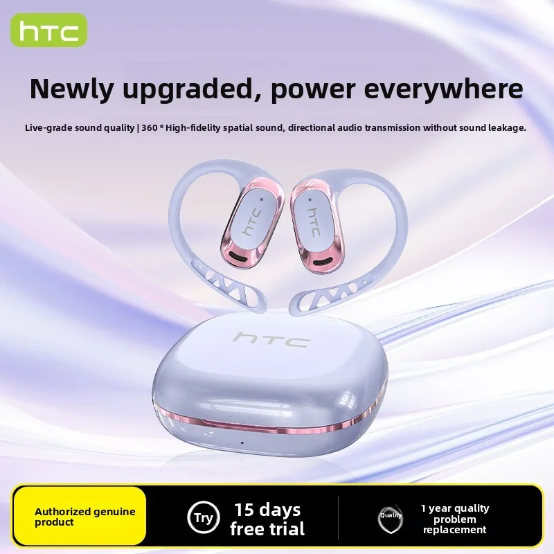 Bone-conduction outdoor headphones, over-ear style, wireless Bluetooth, sports communication, noise reduction