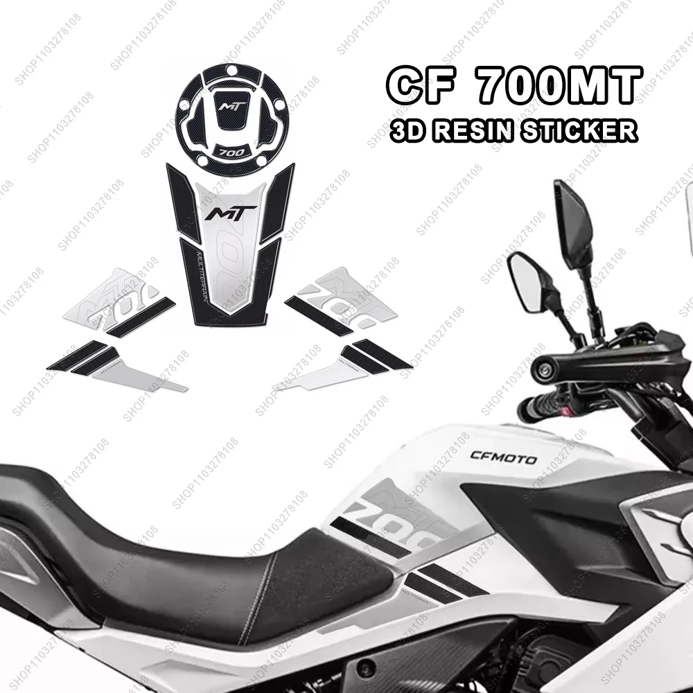 For CF Moto 700MT MT 700 2024 2023 Limited Edition 3D Resin sticker Motorcycle Tank Pad Protection Sticker New Decorative Decal