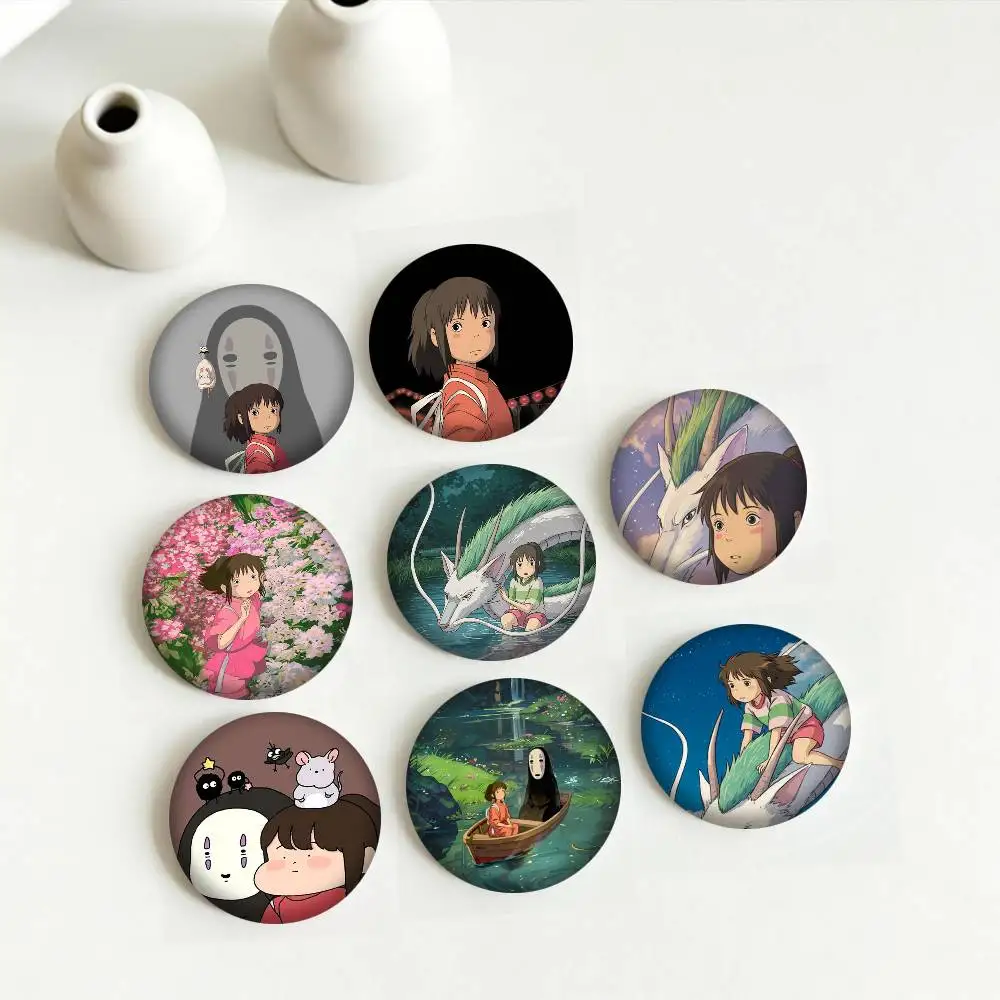 Anime Chihiro OginoES 25mm 32mm 44mm 58mm 75mm Brooches Badges Pins for Accessories Gift