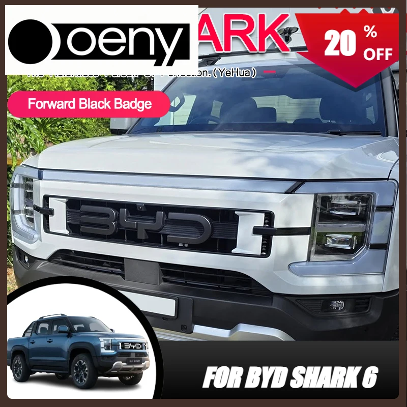 

Fit For BYD Shark 6 Front Badge Letter Sticker Logo Decorative Sticker 3D Sticker Cover Accessories Tools