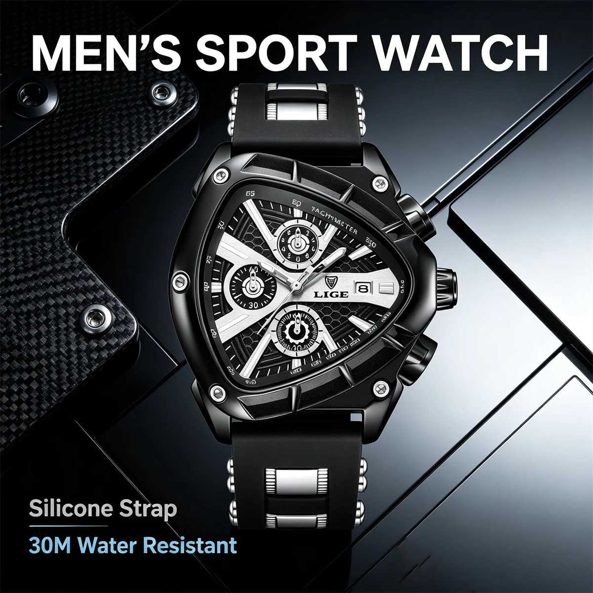 LIGE Top Luxury Man Watch Date Waterproof Luminous Men Wristwatch High Quality Men's Quartz Watches reloj hombre