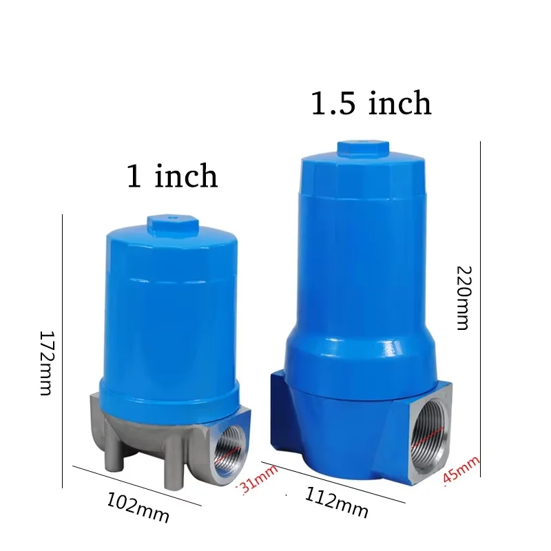 1.5 inch Stainless steel fuel dispenser diesel filter assembly washable filter element gasoline