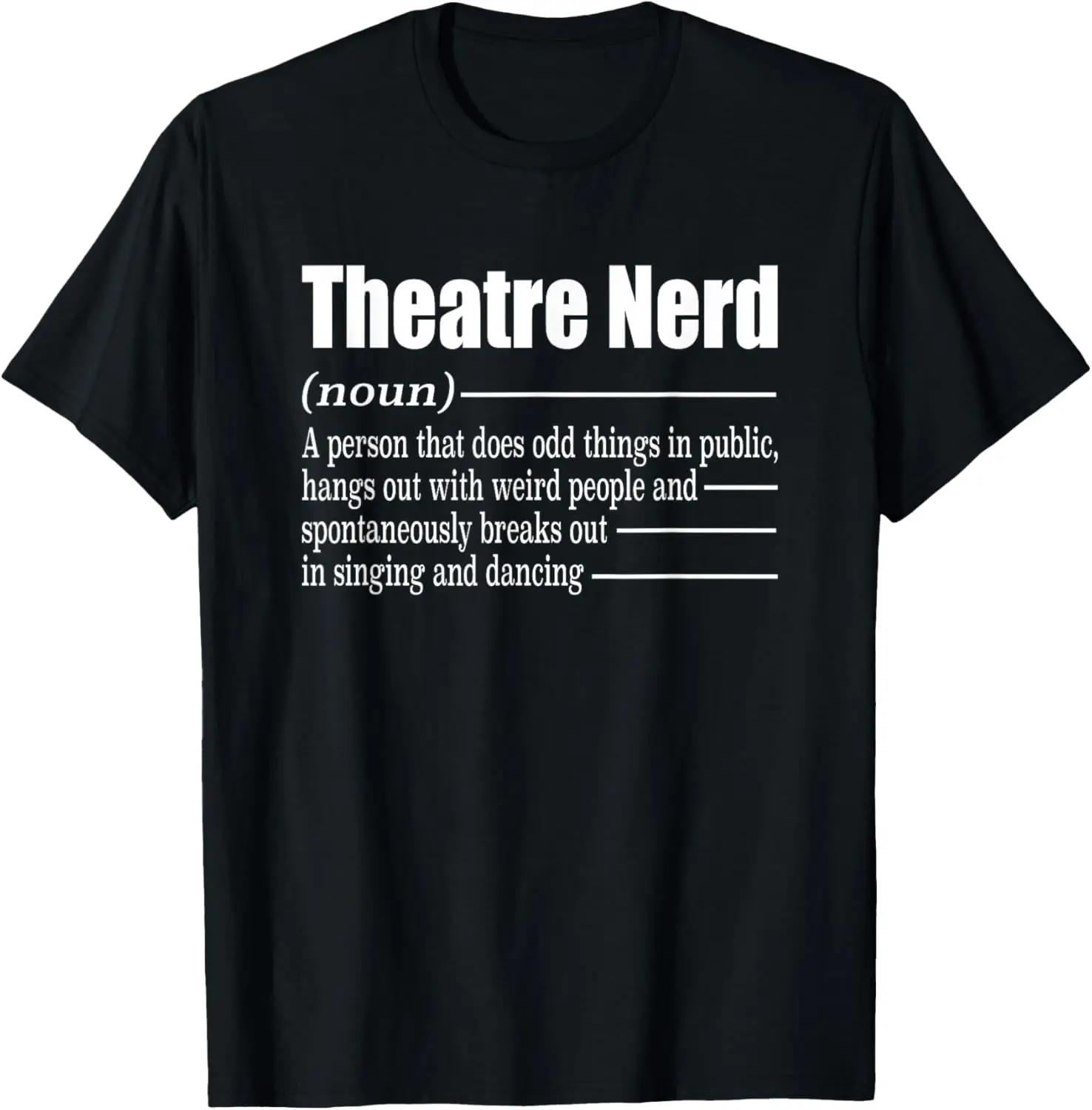 Musical Actor Stage Manager Crew T-Shirt