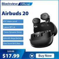 Blackview Airbuds 20 Headset Wireless Headphones TWS Sports Air Conduction Bass ENC Earphones TWS With Mic 400mAh
