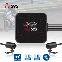 VSYS D6RL D6WL Dual 1080P Motorcycle DVR WiFi Front & Rear Waterproof Camera Recorder Motorcycle Dash Cam Motorbike Black Box