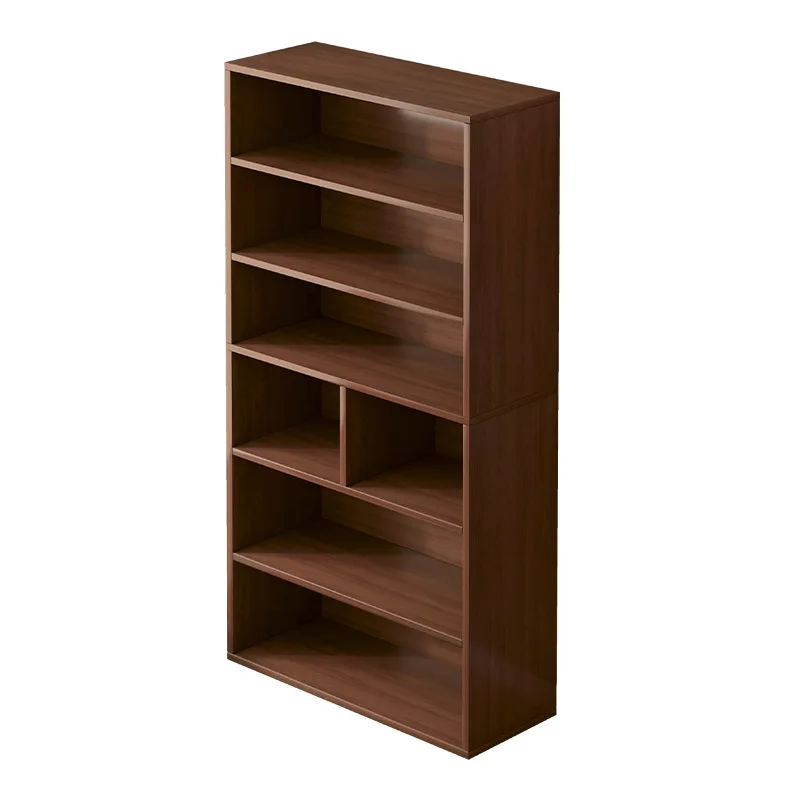 Bookshelf Floor-to-ceiling household multi-layer book shelf Living room storage cabinet Shelf against wall Grid bookcase Locker