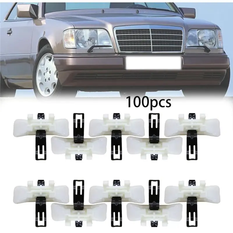 Body Side Lower Decor Moulding Trim Positioner Clips 100PCS 1249889478 For Mercedes Benz Car Accessories Accessiries-L94A