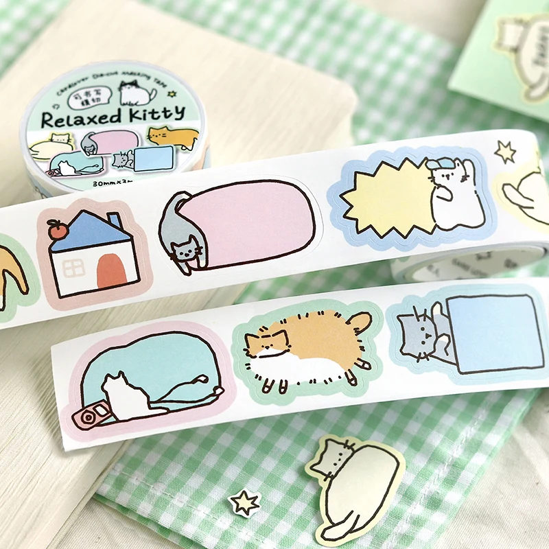 30 مللي متر X 3 متر لطيف الكرتون اشي الشريط DIY بها بنفسك المجلات شريطٌ لاصق الزخرفية للمخططين القرطاسية سكرابوكينغ اللوازم المكتبية