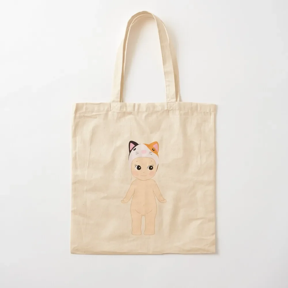 Sonny Angel Calico Cat Baby Tote Bag supermarket folding bag Portable shopping bag Women's handbag tote bags cloth bags