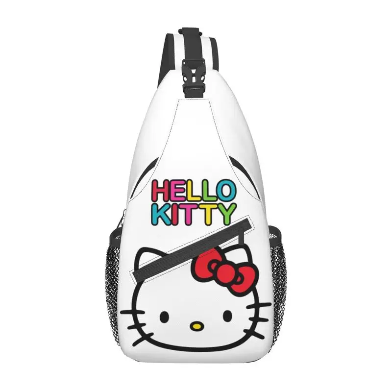 

Hello Kitty Sling Chest Crossbody Bag Men Casual Shoulder Backpack for Travel Cycling