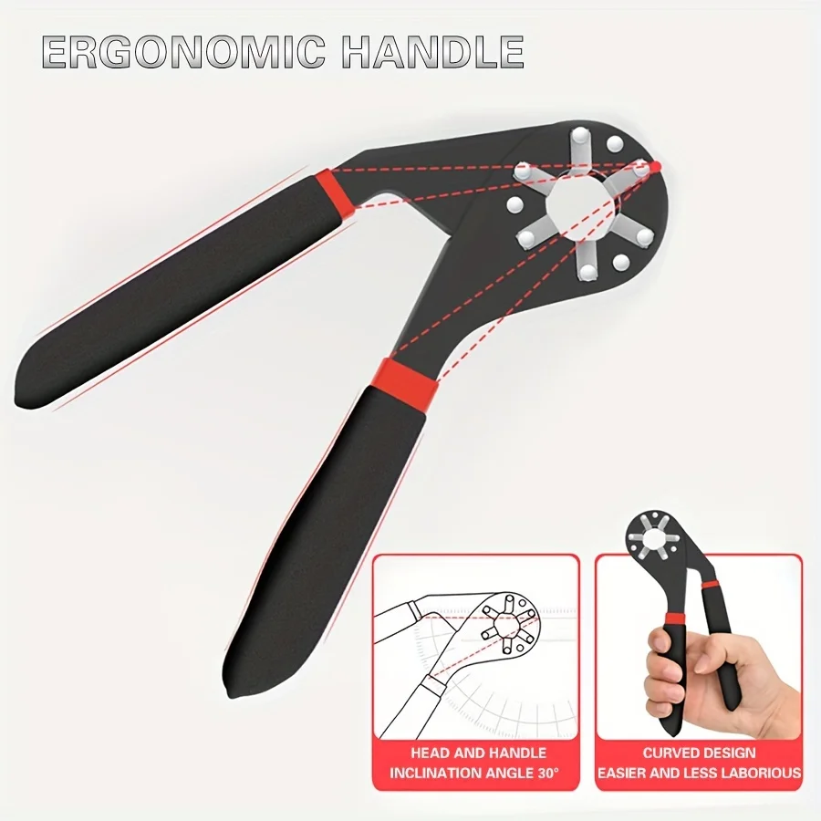 المفتاح السحري 6 بوصة 8 بوصة متعددة الأغراض سبائك الصلب سداسية دليل قابلة للتثبيت المنقولة سداسية وجع