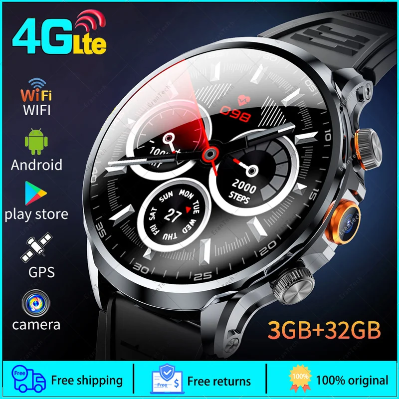 4G LTE Smartwatch Men 1.95