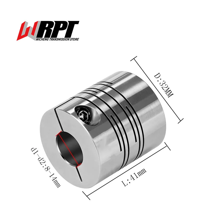 

CICG Parallel Line Groove Coupling Motor Encoder Connector Stainless Steel Flexible Coupling CICG-32X41