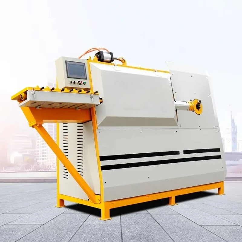 Automatic CNC Steel Hoop Bar Bending Cutting Rebar Bending Forming Machine Carbon Steel Processed with Core Component Engine