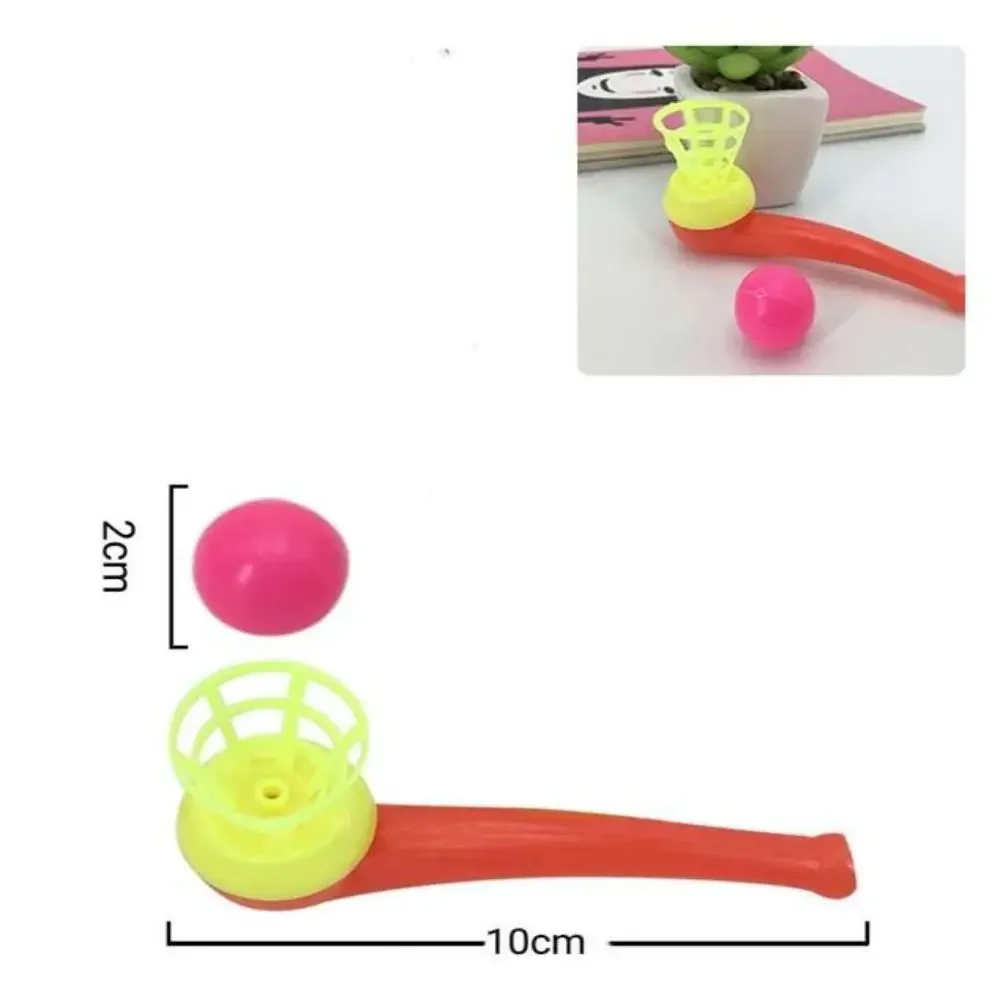 10PCS ตลกระงับเด็ก Breath Rod Ball BALANCE การฝึกอบรม FLOAT เป่าลูกบอล Blow PIPE ของเล่น