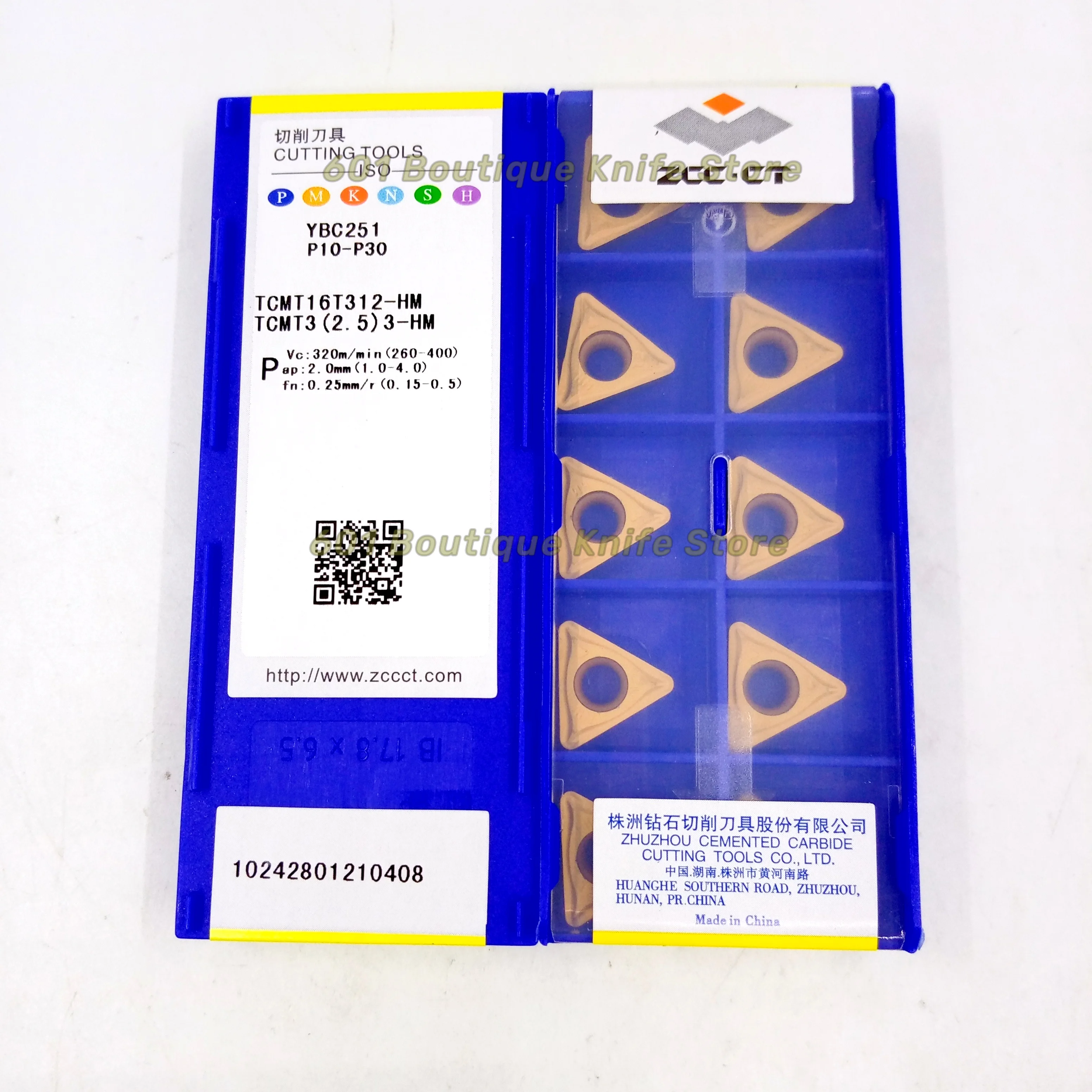 ZCCCT cnc inserts TCMT16T312-HM TCMT 16T312 HM lathe cutting tools coated cemented carbide turning inserts steel finishing