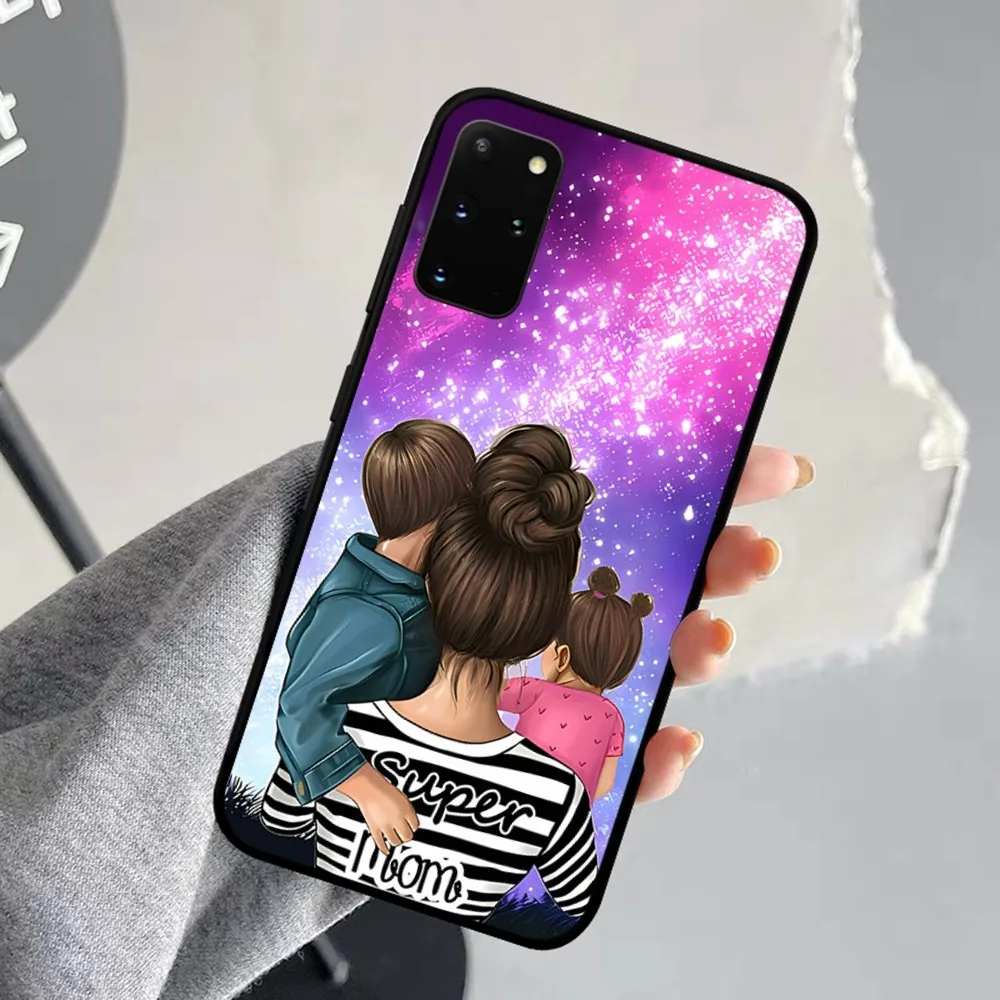 Baby Mom Girl Dad Son Phone Case For Samsung S 9 10 20 21 22 23 30 23plus Lite Ultra FE S10lite Fundas