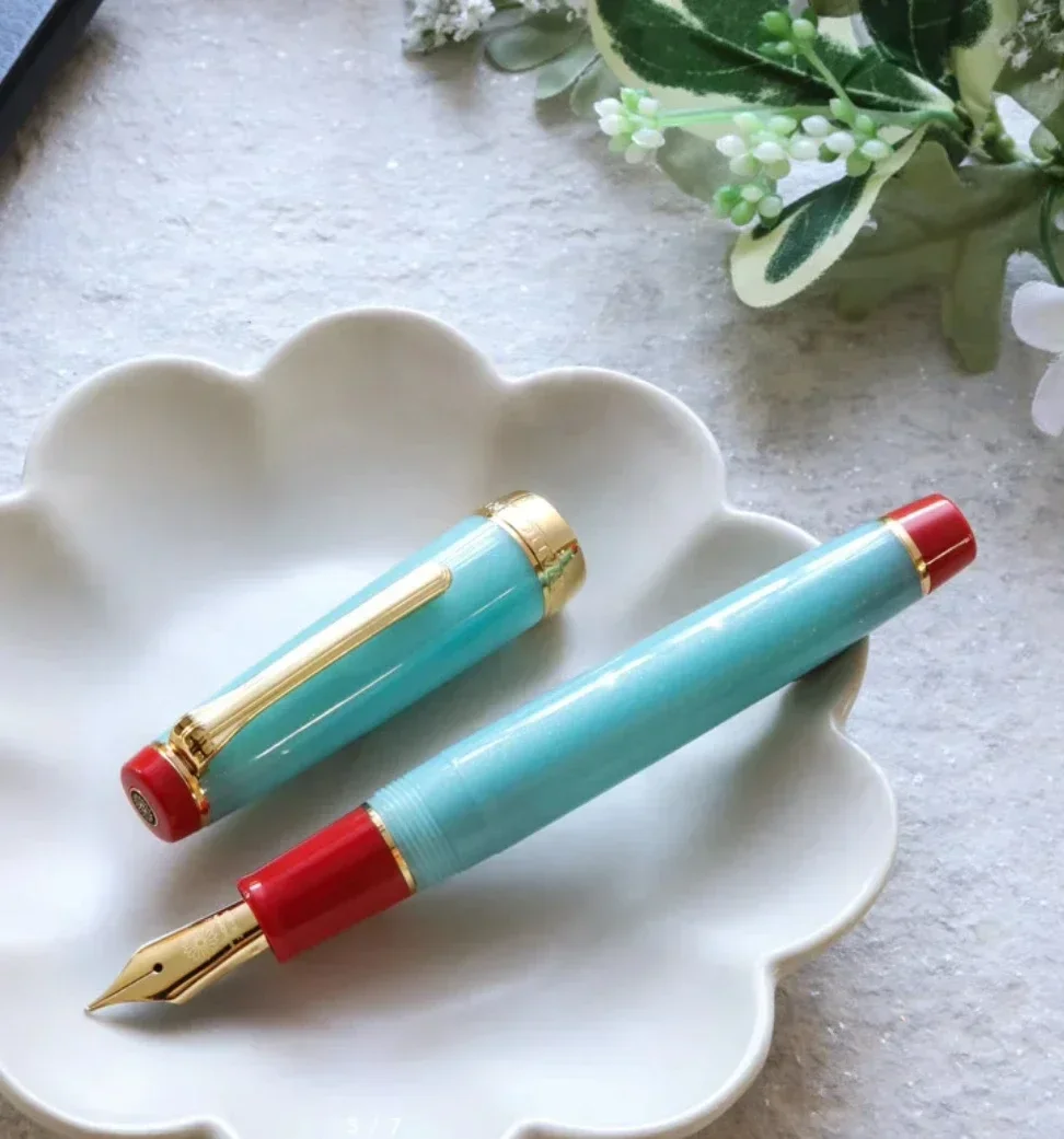 New Smooth Japan Sailor Sharaku Imariyaki Fountain Pen Ceramic Pen Tray Limited Wancher 21K Gold Nib Business Writing Gift