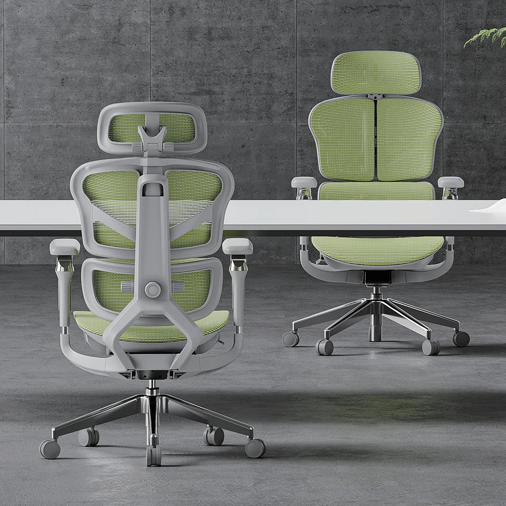 Cadeira de Escritório Executiva Ergonômica de Luxo com Controle por Fio, Ajustável, Giratória e Confortável, com Suporte Lombar – Atacado China