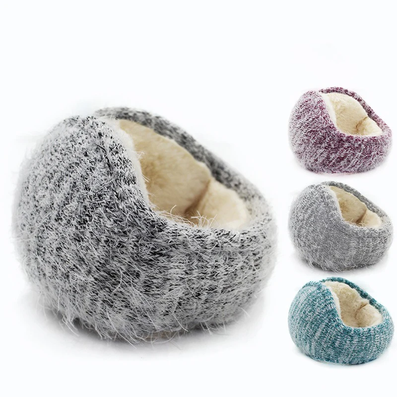 5 Colors Folding Earmuffs For Back Wear Dense And Uniform Mohair Cold And Warm Folding Ear Muffs Soft And Skin-Friendly