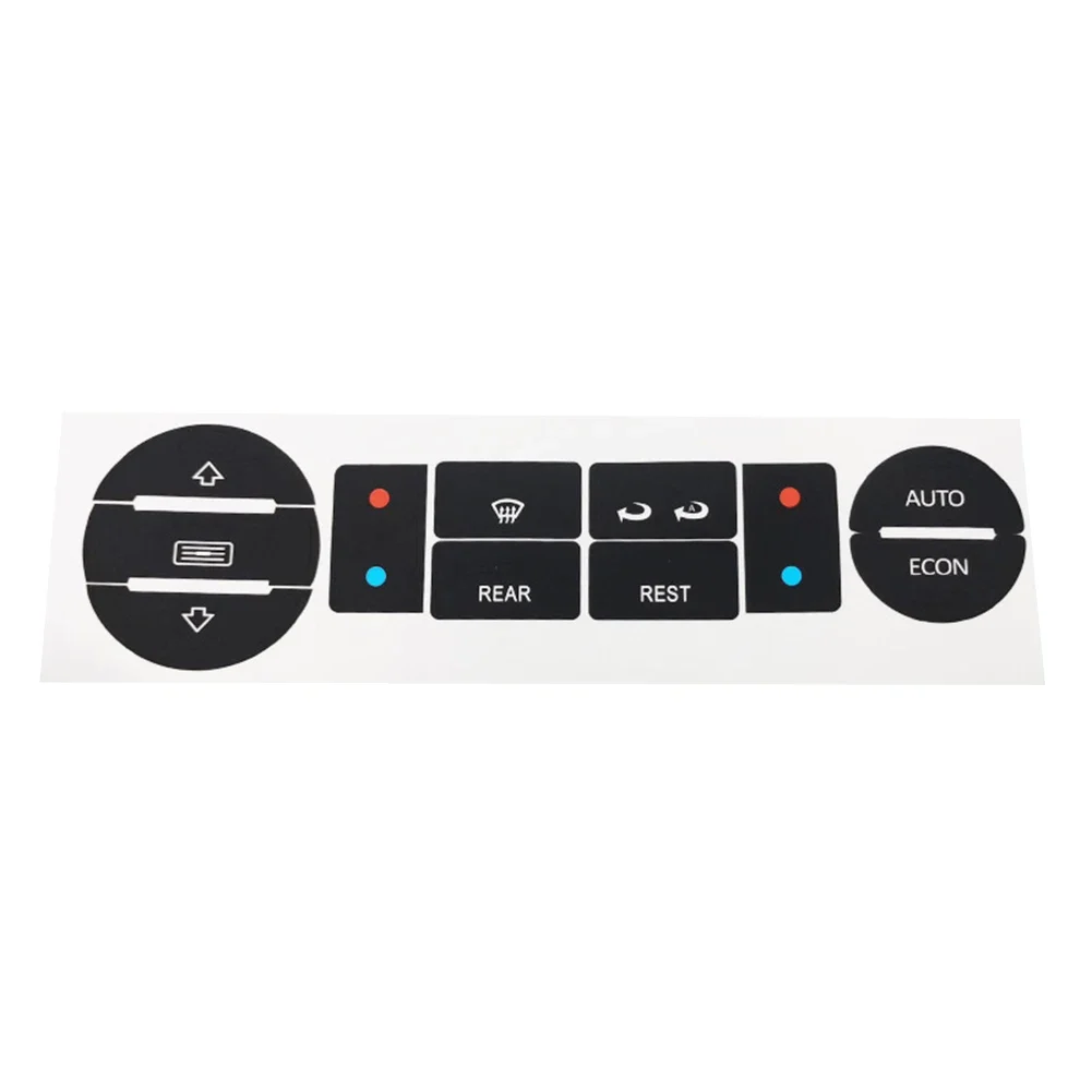 For T5 For T6 Car Interior Matte Black Decal Car A/C Climate Air Condition Heaters Control Buttons Repair Sticker-