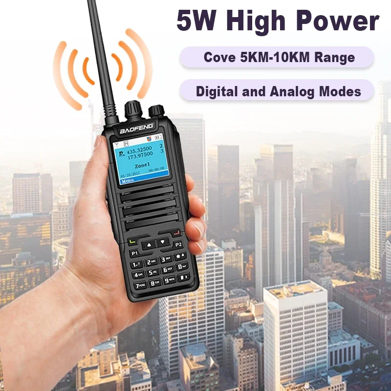 Baofeng DMR DM 1701 Digital Walkie Talkie Open GD77 UHF VHF Two Way Radio Dual Time Slot Tier 1+2 Update Firmware For Motorcade view 4