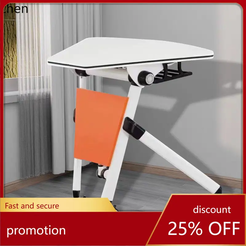 Foldable and mobile multi-functional training table for workshops and meetings