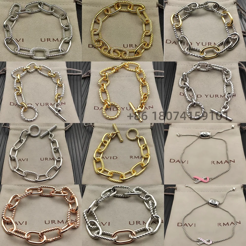 

2025 Новый браслет DY для мужчин и женщин, модный простой браслет для пар в стиле ретро, повседневная одежда, браслет из бисера для мужчин и женщин, можно носить