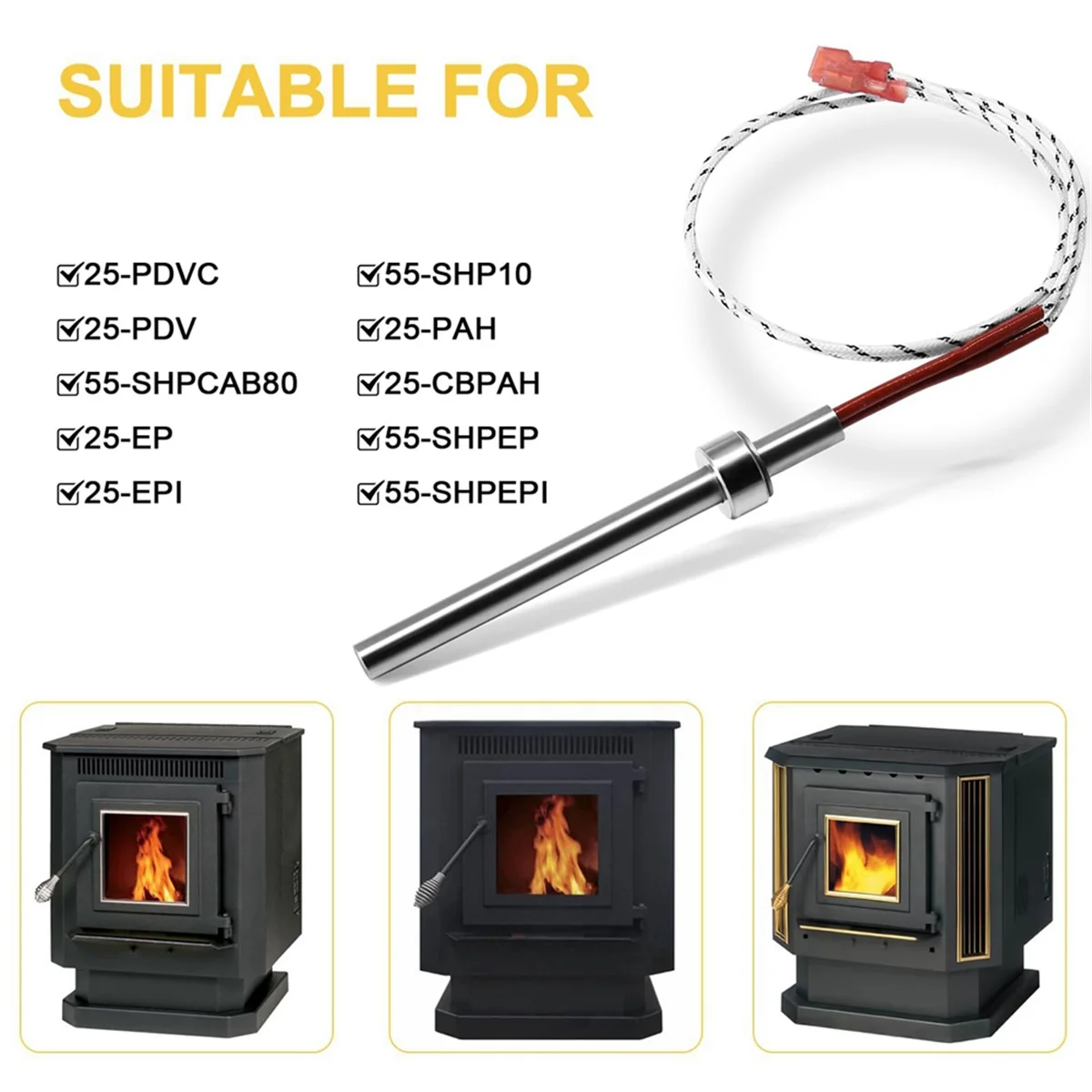 A72P PU- مشعل لموقد الحبيبات، استبدال مواقد الحبيبات لحرارة الصيف، موقد الكريات #2